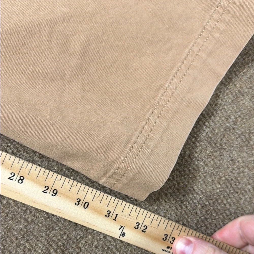 BOSS Hugo Boss Stretch Chino Pants Mens 38R 38x32 Tan Trouser Flat Front